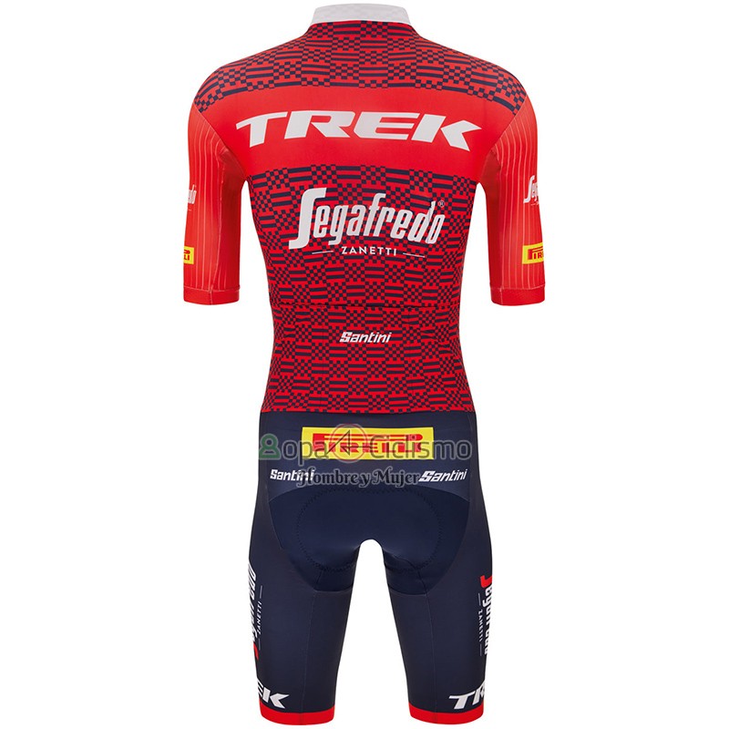 Trek Segafrojoo Ropa Ciclismo Culotte Corto 2023 Hombre Mangas Cortas Blanco